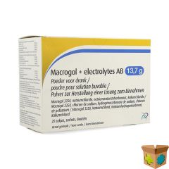 MACROGOL+ELECTROLYTES AB 13,7G PDR OPL ZAKJE 20