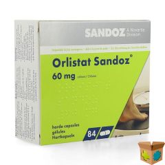 ORLISTAT SANDOZ HARDE CAPS 84 X 60 MG