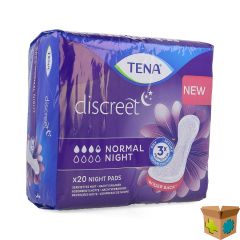 TENA DISCREET NORMAL NIGHT 20