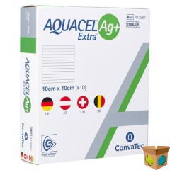 AQUACEL AG+ EXTRA 10 X 10CM 10 413567