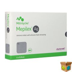 MEPILEX AG VERBAND STERIEL 6,0X 8,5CM 5 287021