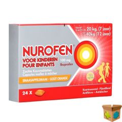 NUROFEN KIND 100MG ZACHTE KAUWCAPS 24