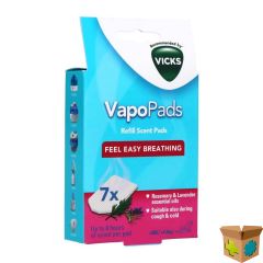VICKS VBR7E PAEDIAT.COMF.VAPOPADS ROSMARY-LAVEND 7