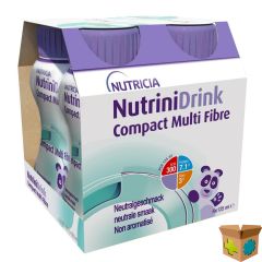 NUTRINIDRINK COMPACT MULTI FIBRE NEUTRAAL 4X125ML