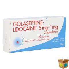GOLASEPTINE LIDOCAINE 5MG/1MG ZUIGTABL 20
