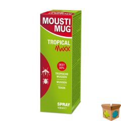 MOUSTIMUG TROPICAL MAXX 50% DEET SPR 100ML