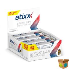 ETIXX ENERGY SPORT BAR NOUGAT 12X40G