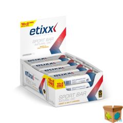 ETIXX NATURAL OAT BAR SWEET&SALTY CARAMEL 12X55G