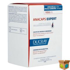 DUCRAY ANACAPS EXPERT PROGRES. HAARUTIVAL CAPS 90