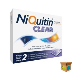 NIQUITIN CLEAR PATCHES 14 X 14 MG