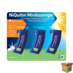 NIQUITIN 4,0MG MINILOZENGE NF ZUIGTABL 60