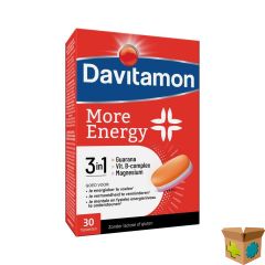 DAVITAMON MORE ENERGY 3-IN-1 COMP30