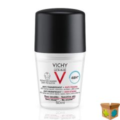 VICHY HOMME DEO A/TRANS A/STRE.PROT.48H ROLLER50ML
