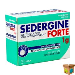 SEDERGINE FORTE 1G BRUISTABLETTEN 20