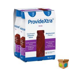 PROVIDE XTRA DRINK ZWARTE BESSEN FL 4X200ML