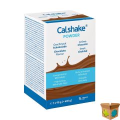 CALSHAKE ENERGIE CHOCOLADE ZAKJE PDR 7X90G