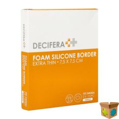 DECIFERA FOAM SILICONE BORDER EXTRA THIN 7,5X7,5CM