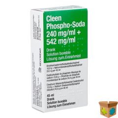 CLEEN PHOSPHO-SODA 11G/24G DRINKBARE OPL FL 45ML