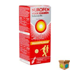 NUROFEN KIND SINAAS 4% SUSP SUIKERVRIJ 150ML