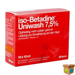 ISO BETADINE UNIWASH 7,5% 10X10ML