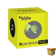 BLOX XPERIENCE MUSIC OORDOPPEN FLUO GEEL 1 PAAR