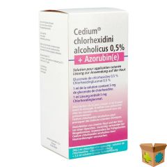 CEDIUM CHLORHEXIDINI GLUC ALC 0,5% 250ML+AZORUBINE