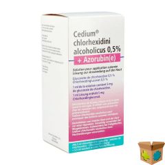 CEDIUM CHLORHEXIDINI GLUC ALC 0,5% 250ML+AZORUBINE