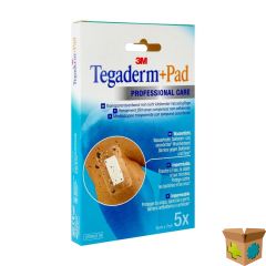 TEGADERM + PAD 3M TRANSP STERIL 5CMX 7CM 5 3582P