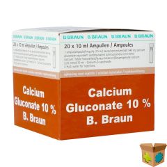 CALCIUM GLUCONAAT 10 % AMP 20X10ML