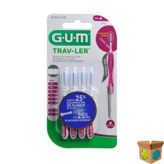 GUM PROXABRUSH TRAVEL CYL. FINE 4 1612
