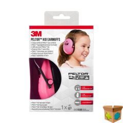 PELTOR HEARING PROTECTOR KID NEON PINK 1