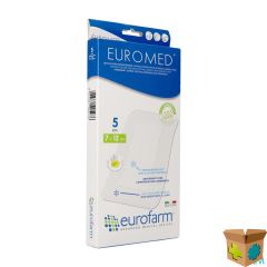 EUROMED 7X12CM 5 EILANDPLEISTER STERIEL