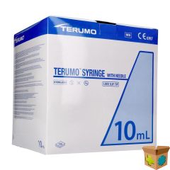 TERUMO SPUIT+NAALD 21G 1 1/2 TB GROEN 10ML 100