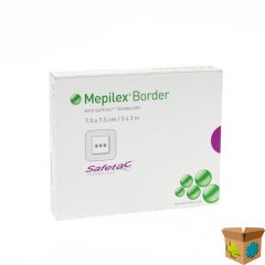 MEPILEX BORDER SIL ADH STER NF 7,5X 7,5 5 295200