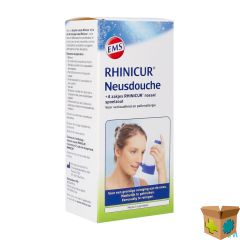 RHINICUR DOUCHE NASALE + 4 ZAKJES SPOELZOUT