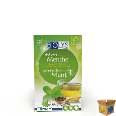 BIOLYS GROENE THEE MUNT ZAKJE 24