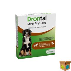 DRONTAL LARGE DOG TASTY 525/504/175MG COMP 1X2