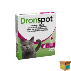 DRONSPOT 96MG/24MG SPOT-ON KAT GROOT >5-8KG PIP 2