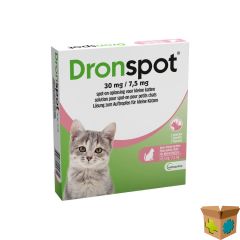 DRONSPOT 30MG/7,5MG SPOT-ON KAT KL.>0,5-2,5KG PIP2