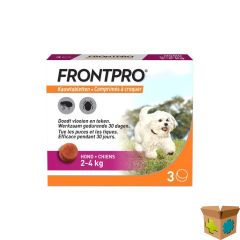 FRONTPRO 11MG >2-4KG HOND KAUWTABL 3