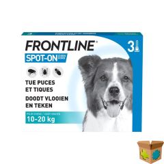FRONTLINE SPOT ON HOND 10-20KG PIPET 3X1,34ML