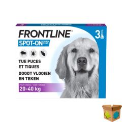 FRONTLINE SPOT ON HOND 20-40KG PIPET 3X2,68ML