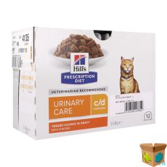 HILLS PRESCRIP.DIET FELINE CD MAALTIJDZAKJE 12X85G