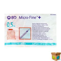 BD MICROFINE+ INS.SPUIT 0,5ML 29G 12,7MM 10 324824