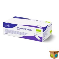 Peha Soft NITRILE WIT/BLAUW HANDSCHOENEN PER  150st
