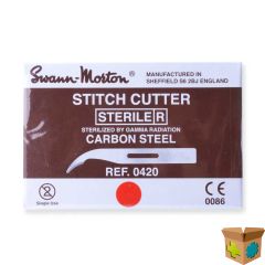 Swann Morton Stitch Cutter kort - steriel - 100st